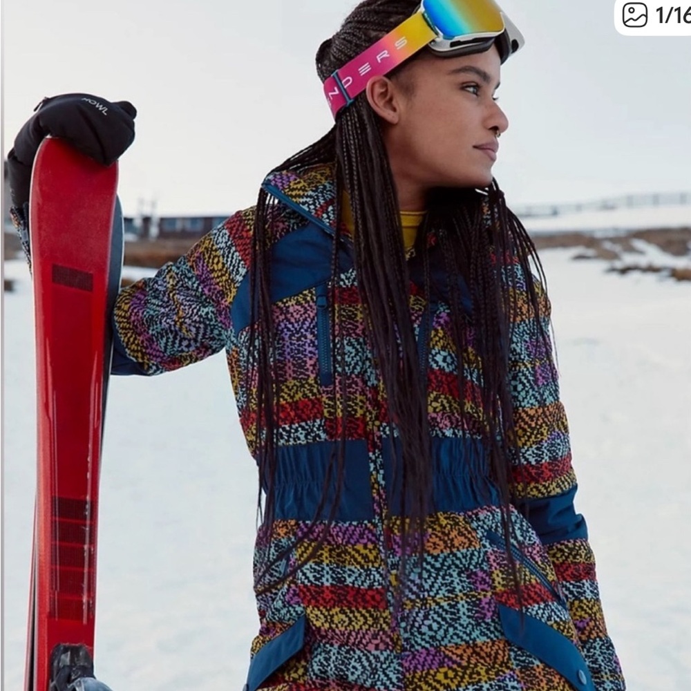 Free People All Prepped Jacquard ski suit women’s sz M